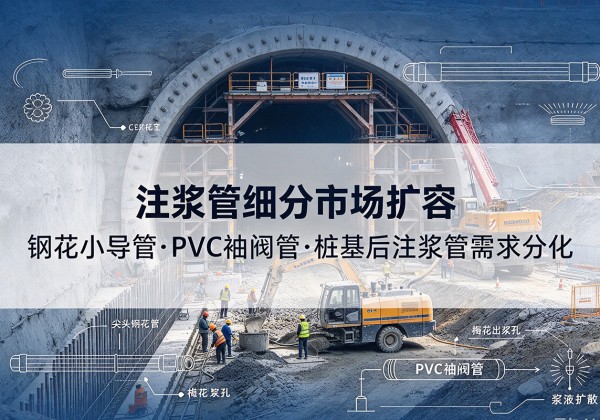 天全注浆管细分市场扩容，隧道钢花小导管、PVC 袖阀管、桩基后注浆管需求分化